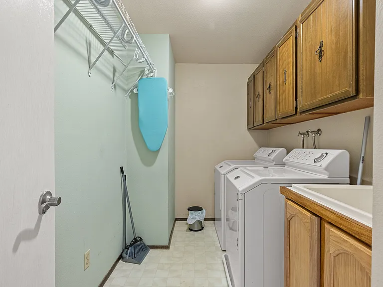 Washer and Dryer available for use inside laundry room