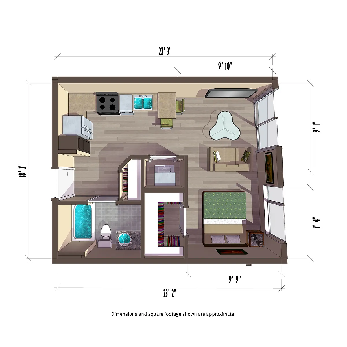 Floor plan Studio - G