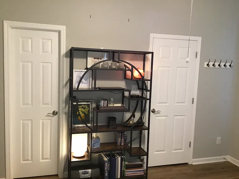 Bedroom 3 with book shelf and closet