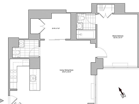2nd image of 322 W 57th St APT 33Q1