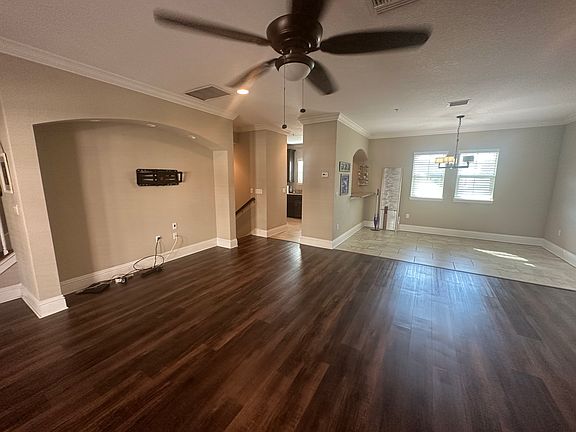 Living room looking to kitchen