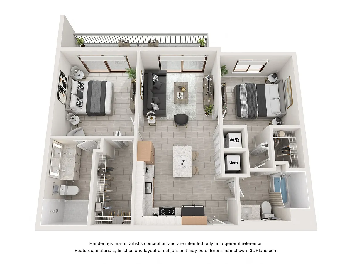 Floor plan Model B1