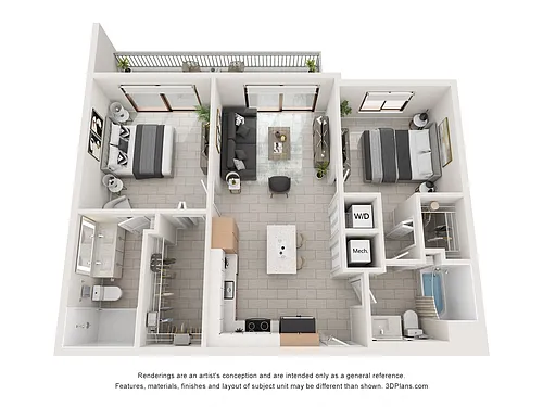 Floor plan Model B1