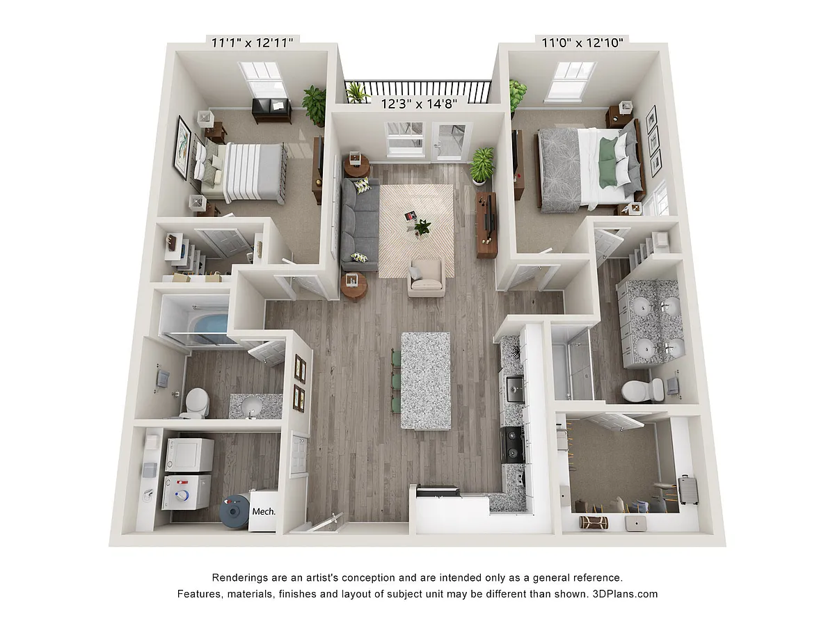 Floor plan B1c