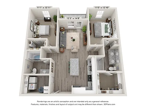 Floor plan B1c