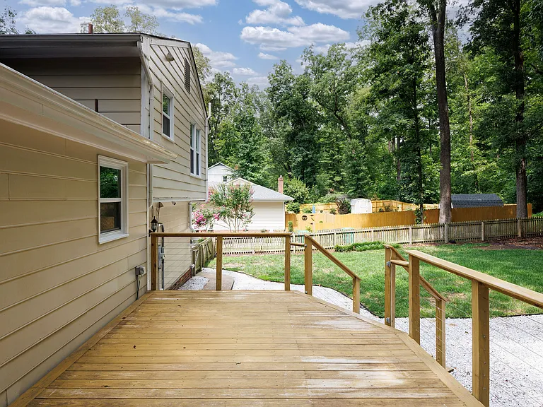 Backyard deck