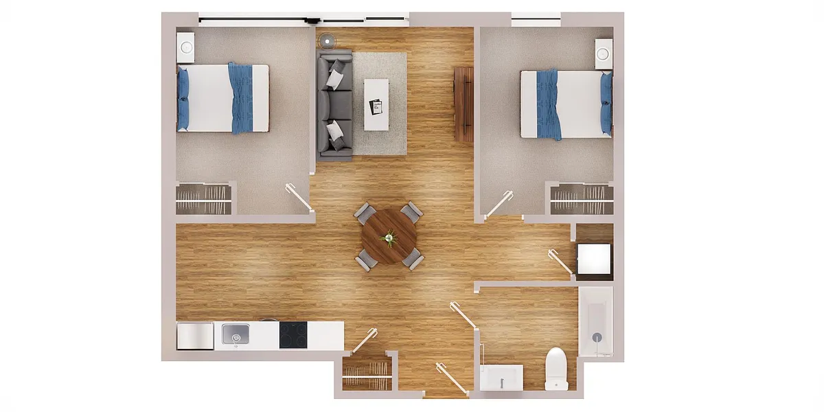 Floor plan 2 Bedroom
