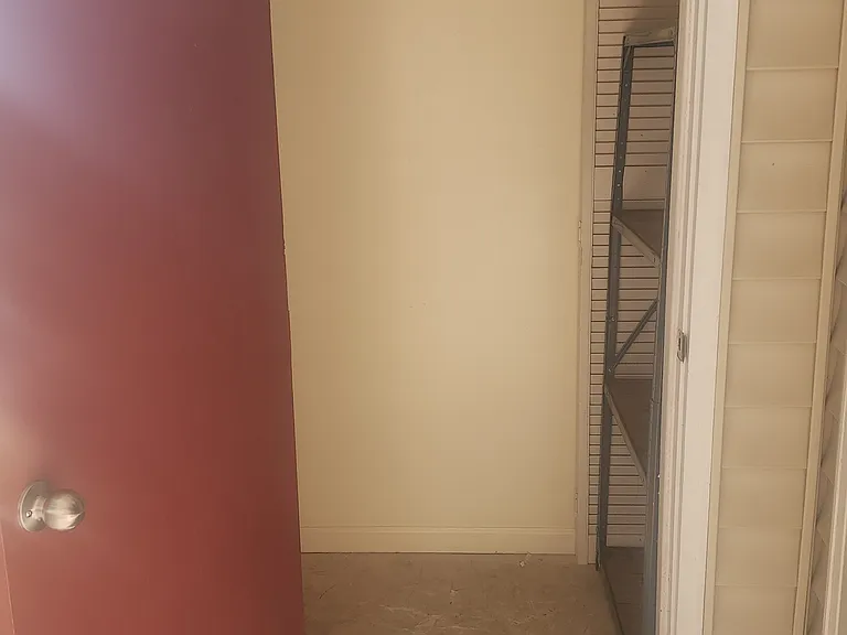 Storage closet from balcony.