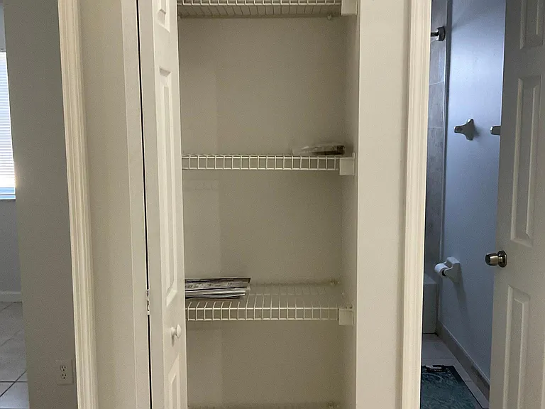 Hall linen closet