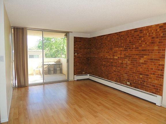 Living area, looking towards private balcony