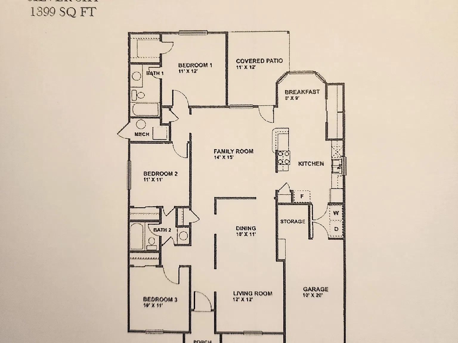 3 bed, 2.0 bath, 1850 sqft, $1,195 — Photo 2