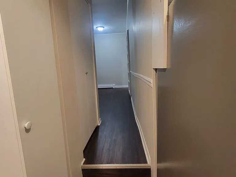 Steps up and hallway to Living Room