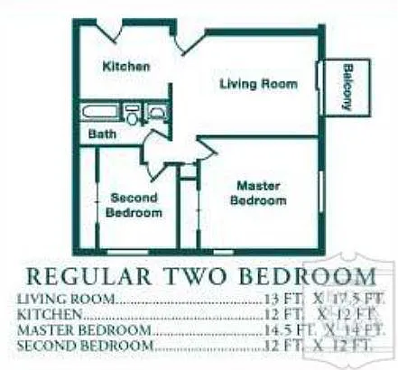 Floor plan 2 Bedroom