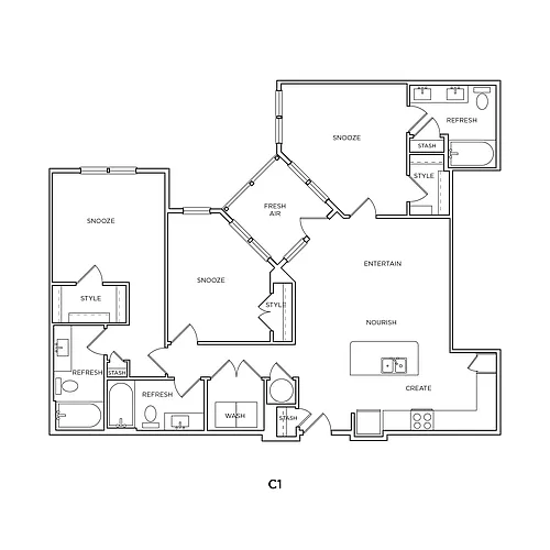 Floor plan C1