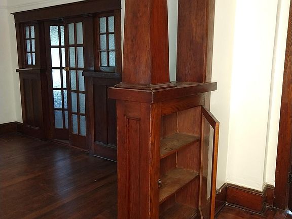 Woodwork and built in shelves