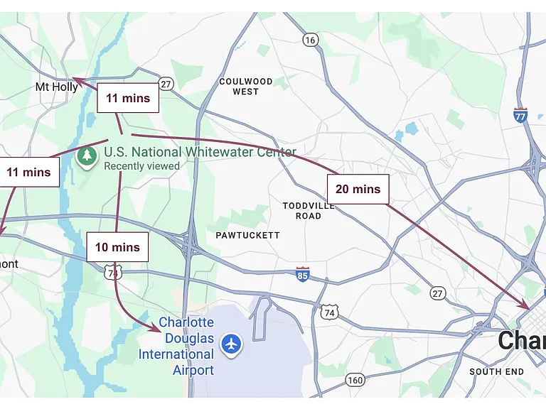 Close to CLT Airport, City and Small Towns