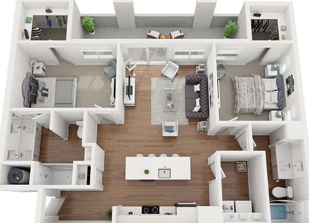 2 Bedroom | 2 Bath 2 Bedroom | 2 Bath