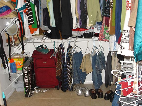 Huge walk in closet!