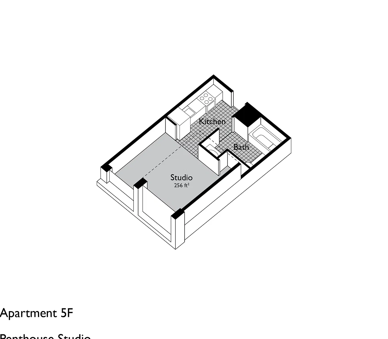 Studio, 550 sqft, $2,250 — Photo 3