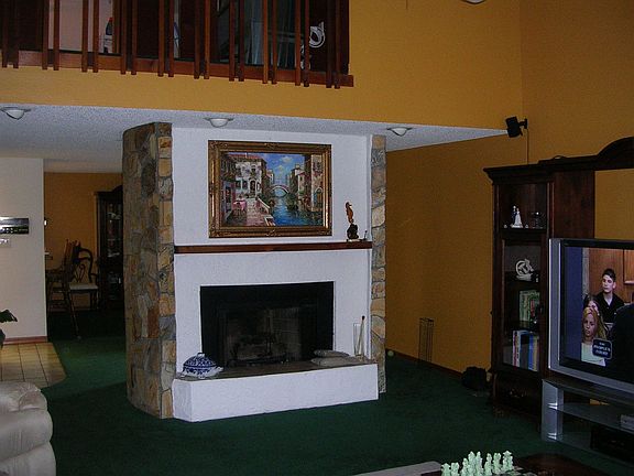 LR Fireplace/ Loft