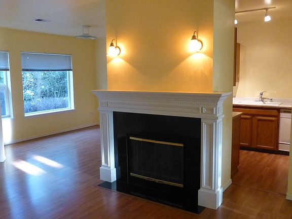 Gas fireplace in living room