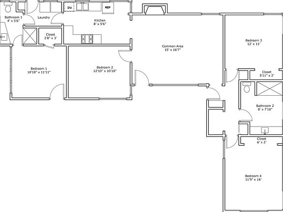 6116 Dorothy Drive layout
