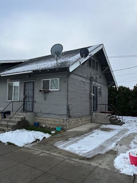 Front and side view of apartment