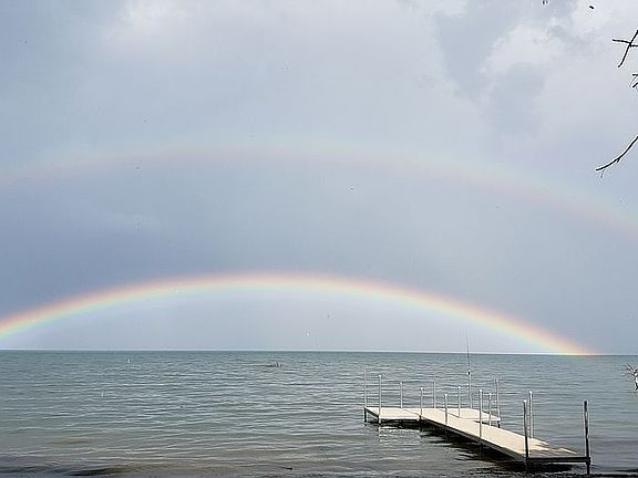 Stunning double rainbow