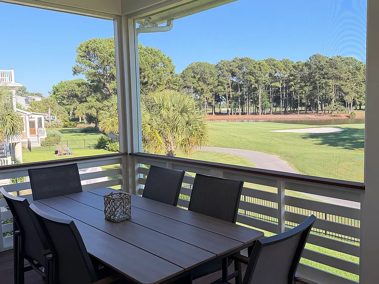 Back porch dining table