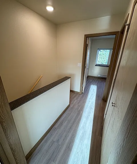 Hallway and rear bedroom