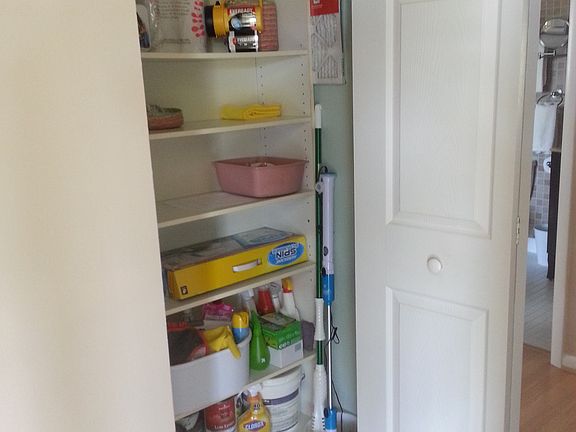 Storage in entrance hallway