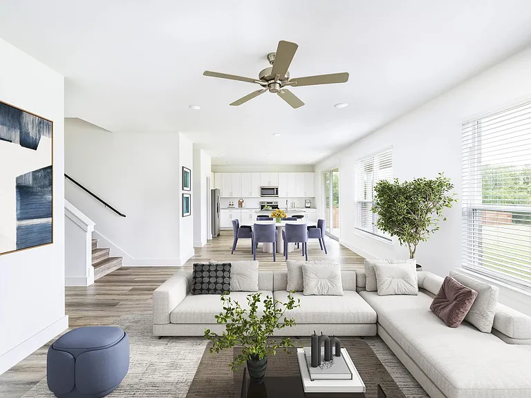 Open-concept living shines at Amavi Celina, where bright spaces and refined design create the perfect backdrop near Celina's lively downtown.