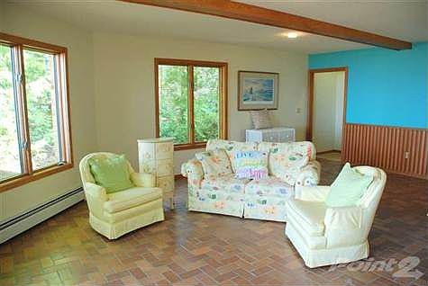 Tile flooring holds up well to beach sand