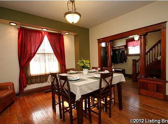 Elegant dining room with original woodwork