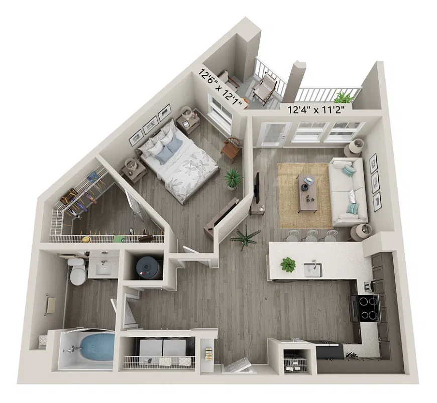 Floor plan A2C
