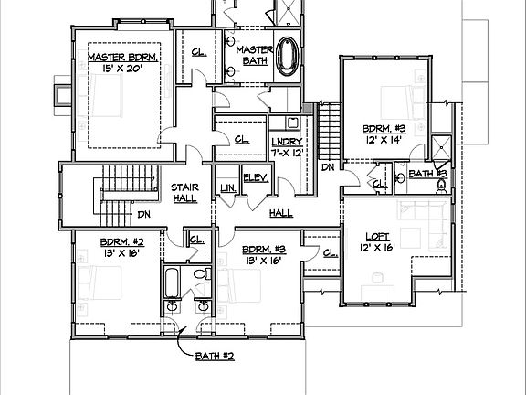 Upper Level Floor Plan
