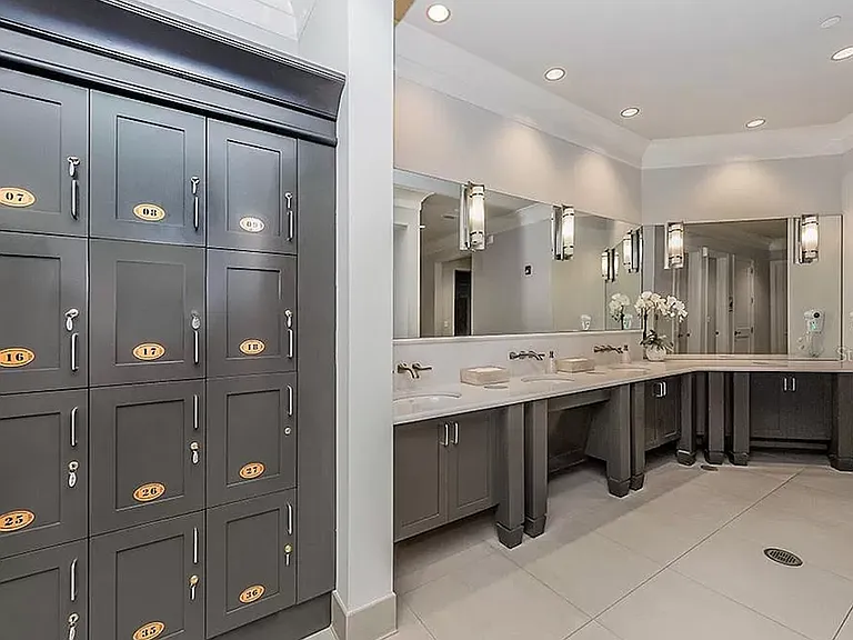 Newly opened Grand clubhouse featuring luxury locker and community rooms.