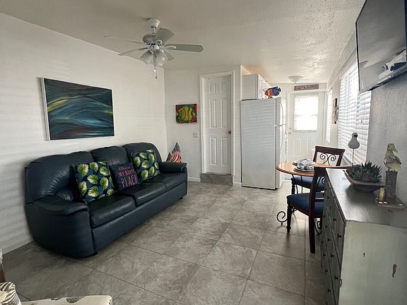 Living area with smart 55" TV