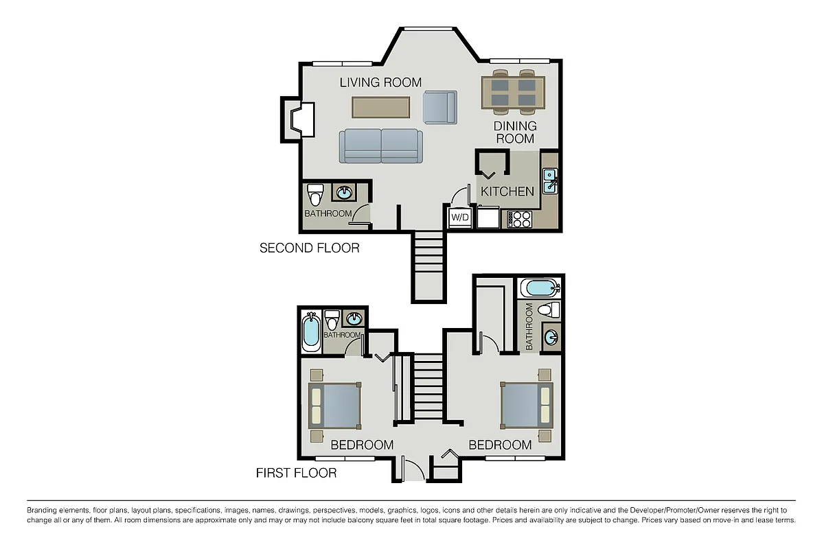 Floor plan Plan 2D Townhome