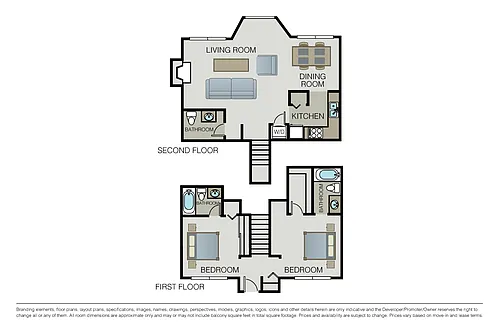 Floor plan Plan 2D Townhome