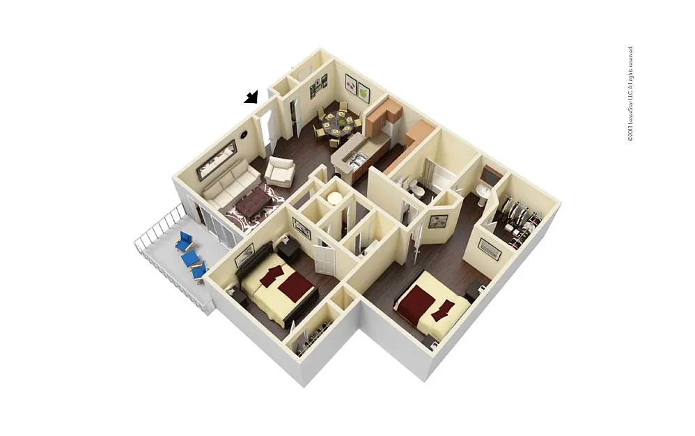 Floor plan Crown West