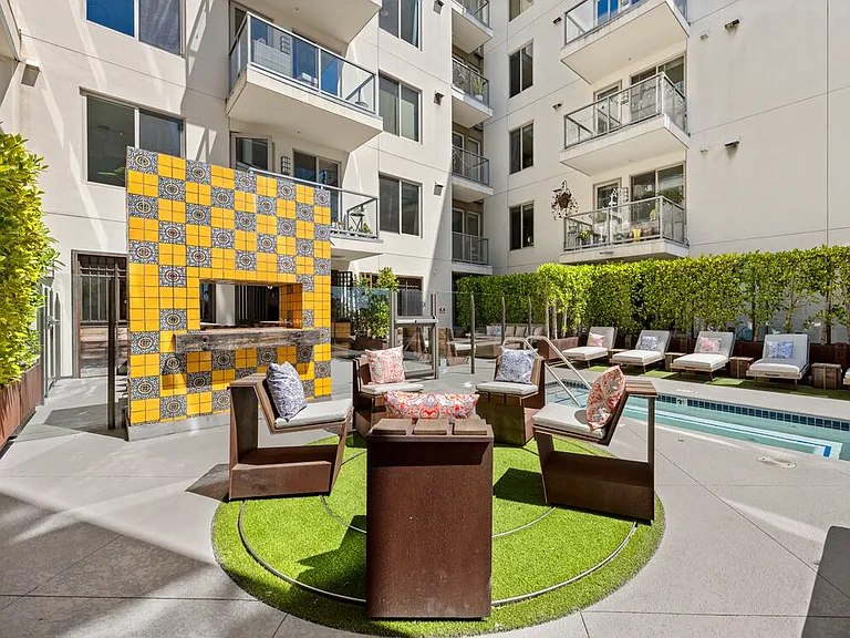 Spa terrace with lounge seating