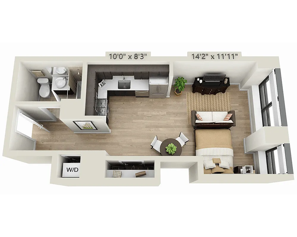 Floor plan Studio E1I