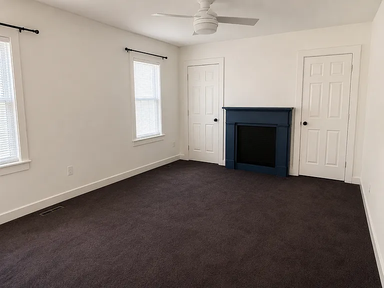 Bedroom number one with 2 closest and an office area on the second floor.