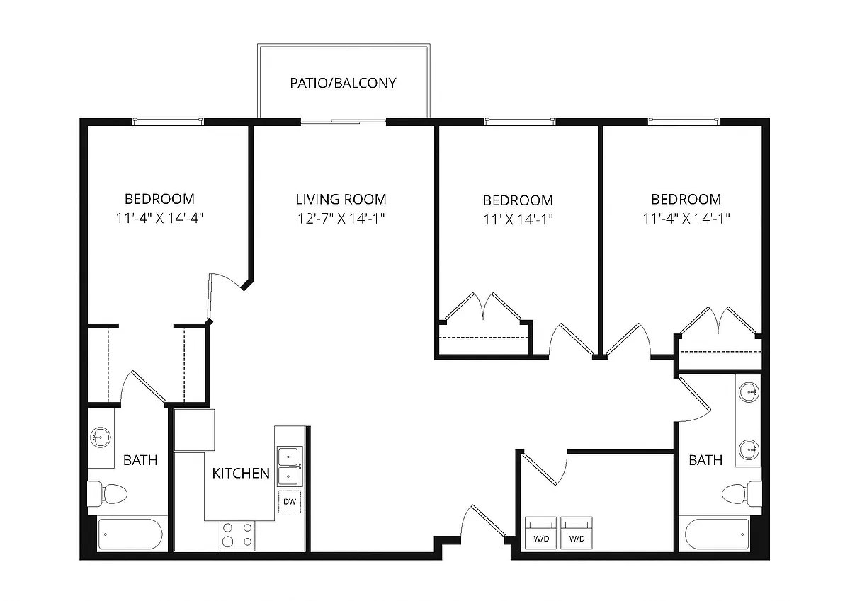 Floor plan 3x2 Cavalier