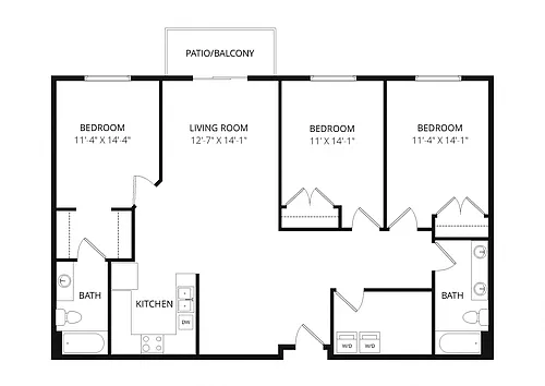Floor plan 3x2 Cavalier