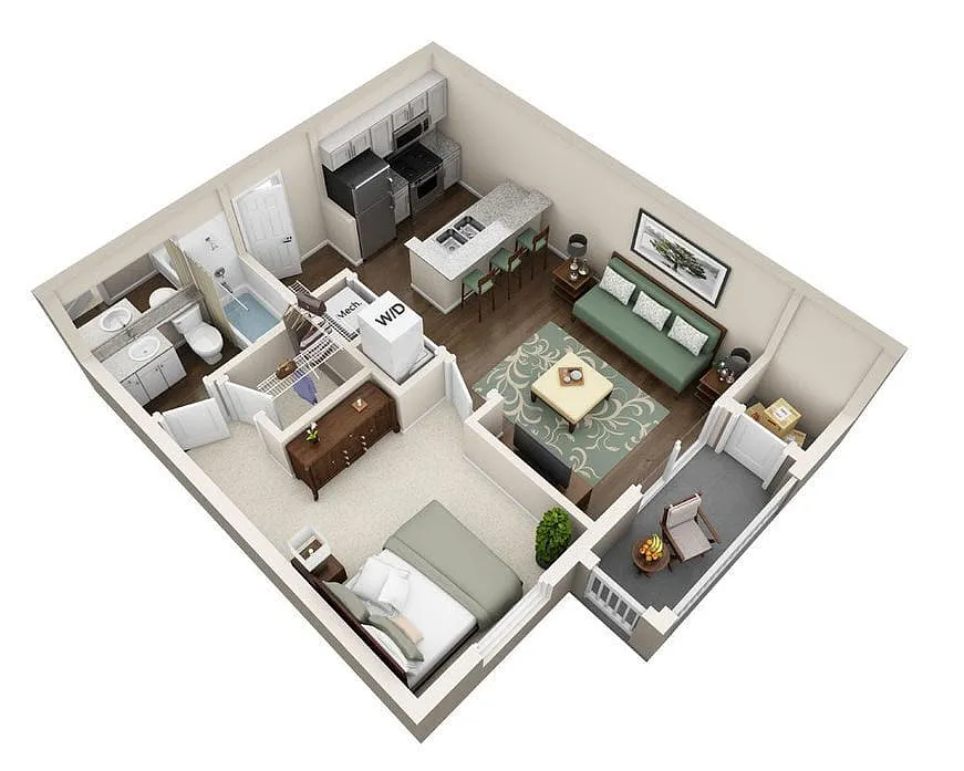 Floor plan A1BR2