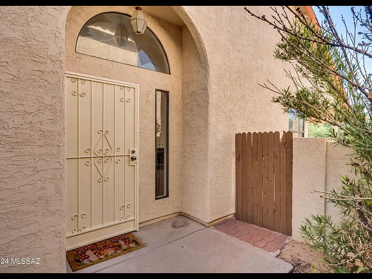 Front Door with Backyard Access Gate