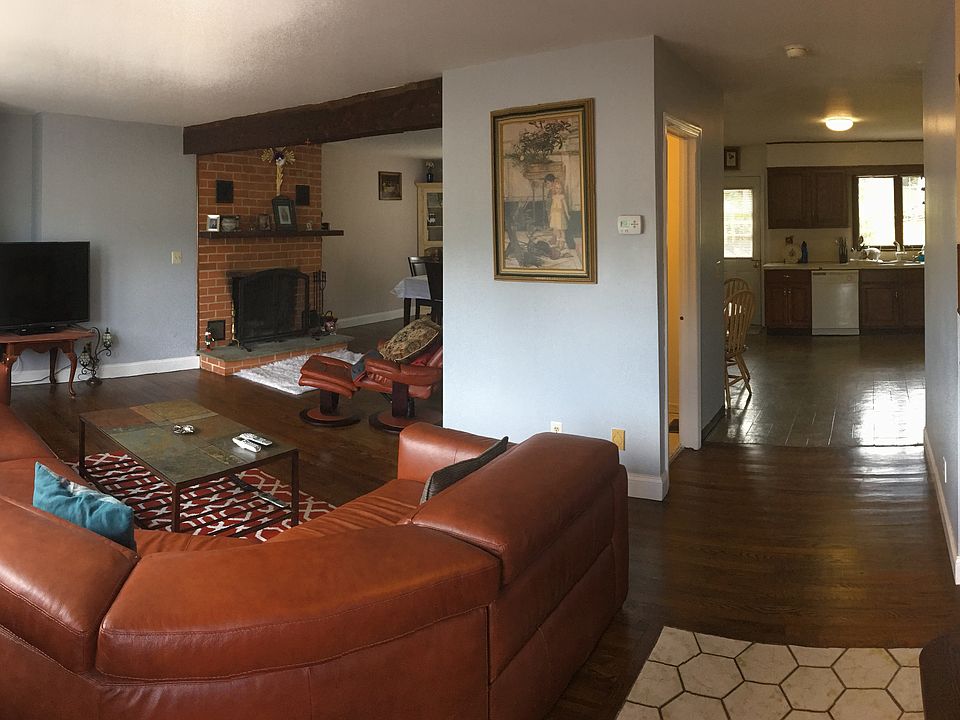 Large Open Living Room with Fireplace