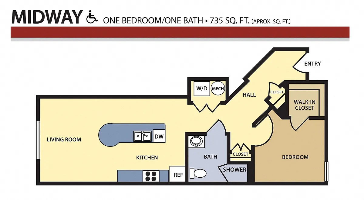 Floor plan Midway Handicap